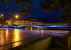 Luitpoldbrücke Landshut bei Nacht