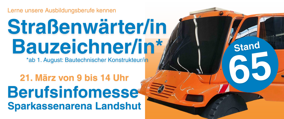 Berufsinfomesse in der Sparkassenarena Landshut am 21. März. - &copy; Staatliches Bauamt Landshut