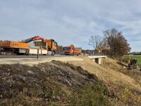 Momentan werden noch letzte Arbeiten erledigt. Ab Dienstag rollt der Verkehr wie-der über die B16.