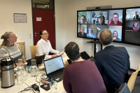 Die Schwerbehindertenvertreter tagten in Landshut. Behördenleiterin und Leitende Baudirektorin Uta Riedel (2.v.l.) begrüßte die Gäste zusammen mit der Landshuter Schwerbehindertenvertreterin Claudia Oberneder (l.).