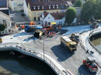 Die letzten Arbeiten an der Abensbrücke sind erledigt, ab Donnerstag fließt der Verkehr wieder