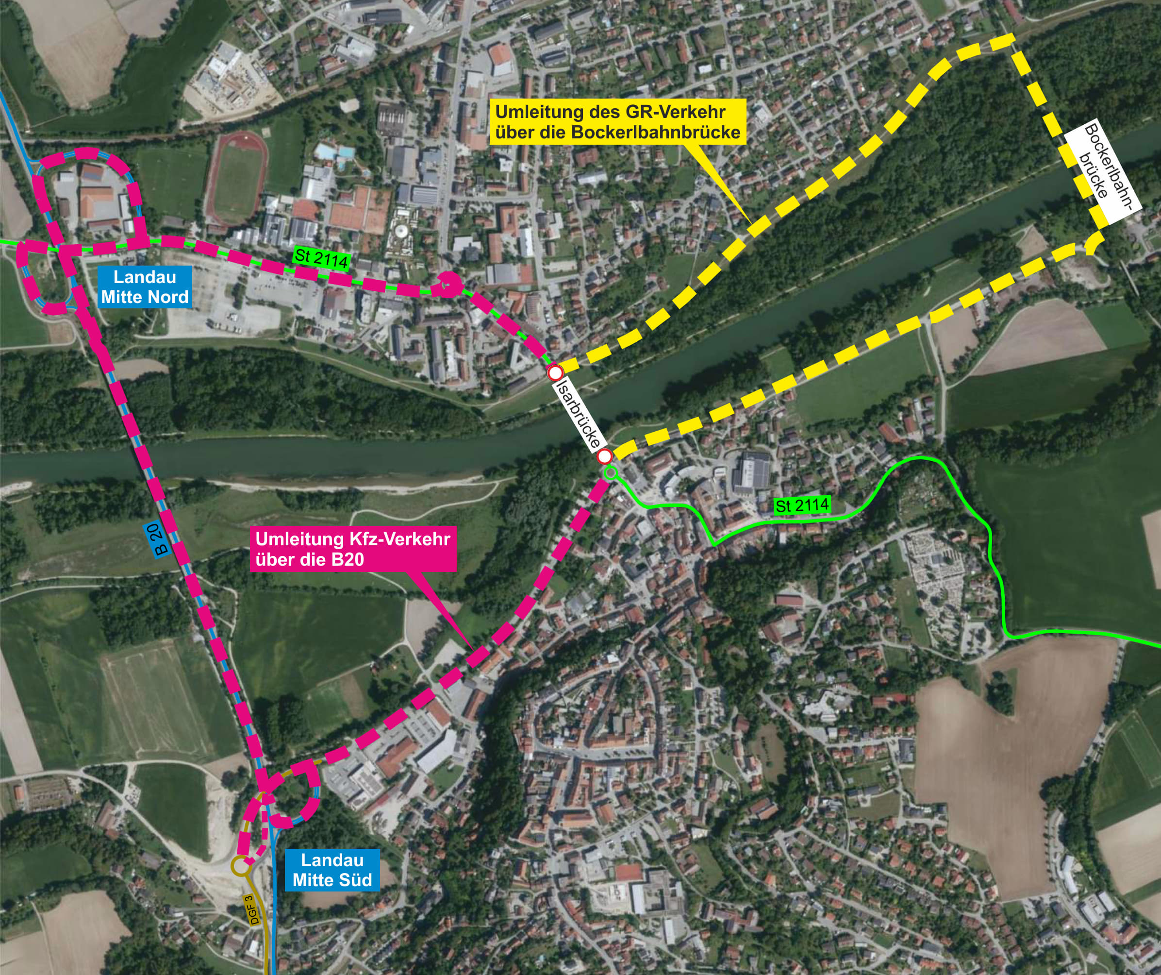 Umleitungsübersicht Staatliches Bauamt Landshut Umleitungsübersicht Staatliches Bauamt Landshut