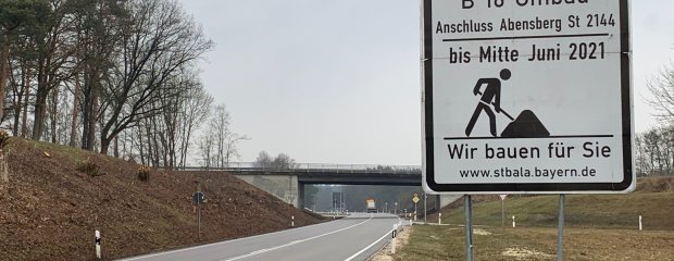 Am Montag starten die Arbeiten an der B 16-Anschlussstelle Abensberg-Gaden. Zunächst wird die Bundestraße provisorisch verbreitert.