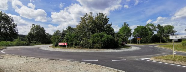 Die Osthälfte ist schon saniert, jetzt kommt - mit einer Woche Verzögerung - die Westhälft dran 