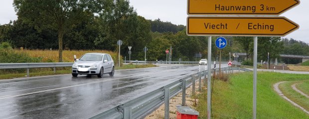 Ab sofort gelten an der B 11-Anschlussstelle bei Viecht wieder die alten Fahrbeziehungen.