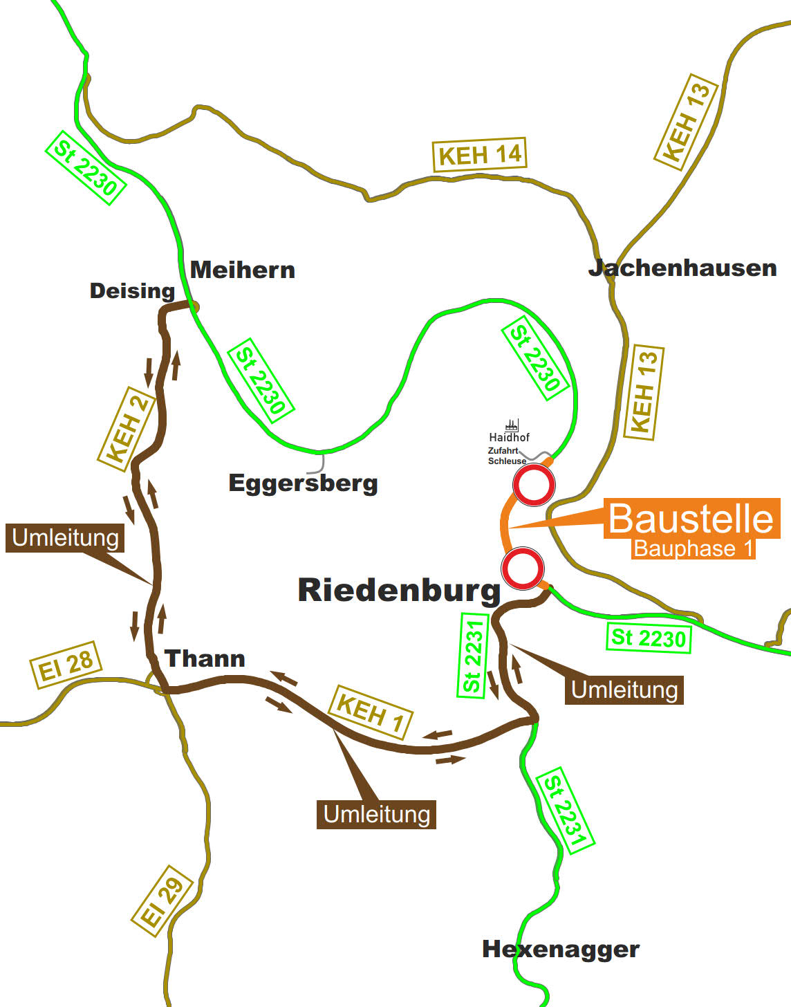 Der erste Bauabschnitt. Der erste Bauabschnitt.