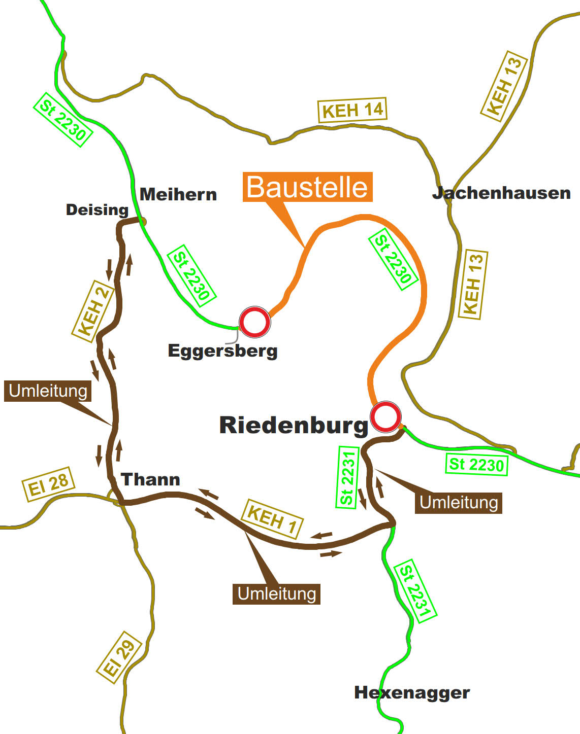 Der gesamte Baustellenbereich im Überblick. Der gesamte Baustellenbereich im Überblick.